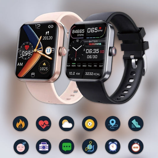 [Monitoreo durante todo el día de la frecuencia cardíaca y la presión arterial] Reloj inteligente de moda con Bluetooth.