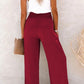 🔥Ahorro espectacular 49% de descuento -🌾 Breezy Linen Blend High-Waist Smocked Trousers👖