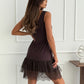 Conjunto de 2 Piezas para Mujer: Vestido Tipo Suéter de Cuello Tortuga y Vestido Lencero