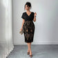 Vestido informal femenino de cuello en V