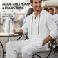 Conjunto de 2 piezas de top y pantalón casual holgado con capucha para hombre