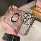 Funda magnética transparente para iPhone