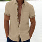 Oferta de verano-49 % OFF🔥 --- Camisa informal con botones y cuello a cuadros para hombre