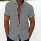 Oferta de verano-49 % OFF🔥 --- Camisa informal con botones y cuello a cuadros para hombre