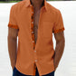Oferta de verano-49 % OFF🔥 --- Camisa informal con botones y cuello a cuadros para hombre