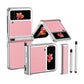 Funda de cuero de lujo para Samsung Galaxy Z Flip3(4) con doble bisagra - Stylus retráctil